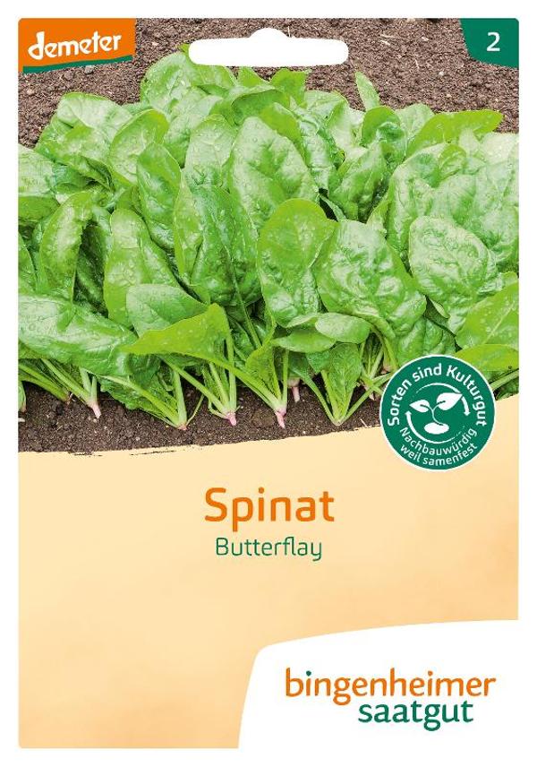 Produktfoto zu Bingenheimer Saatgut Spinat Butterflay Samen