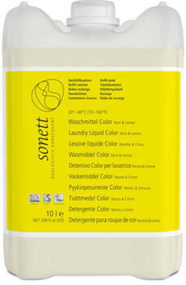 Produktfoto zu Sonett Waschmittel color  Mint & Lemon 10l