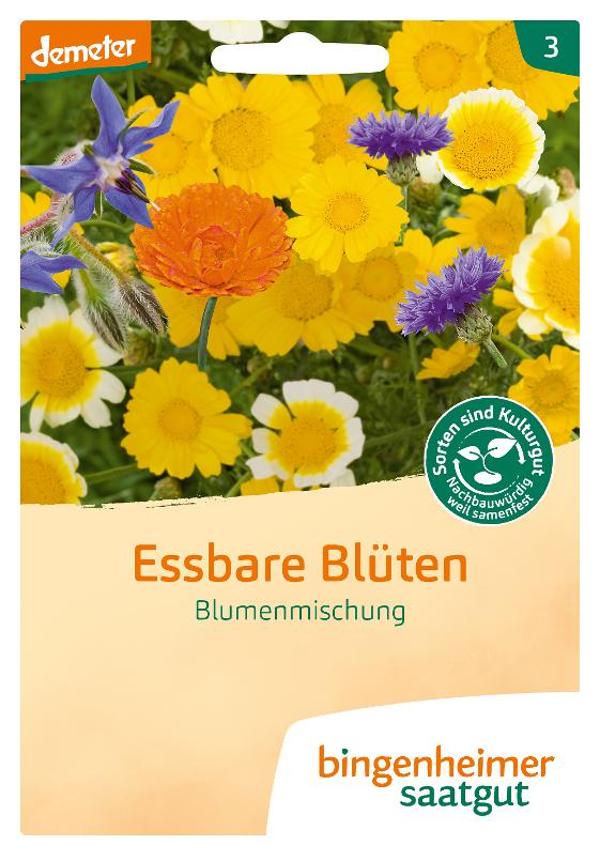 Produktfoto zu Bingenheimer Saatgut Blumenmischung essbare Blüten Samen