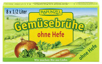 Gemüse-Brühwürfel, o. Hefe