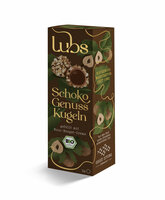 Schoko Genuss Kugeln gefüllt mit Nuss-Nougat-Creme 3 Stk., Bio