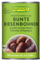 Bunte Riesenbohnen in der Dose