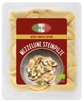 Frische Mezzelune mit Steinpilz
