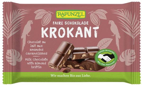 Produktfoto zu Vollmilch Schokolade mit Mandelkrokant