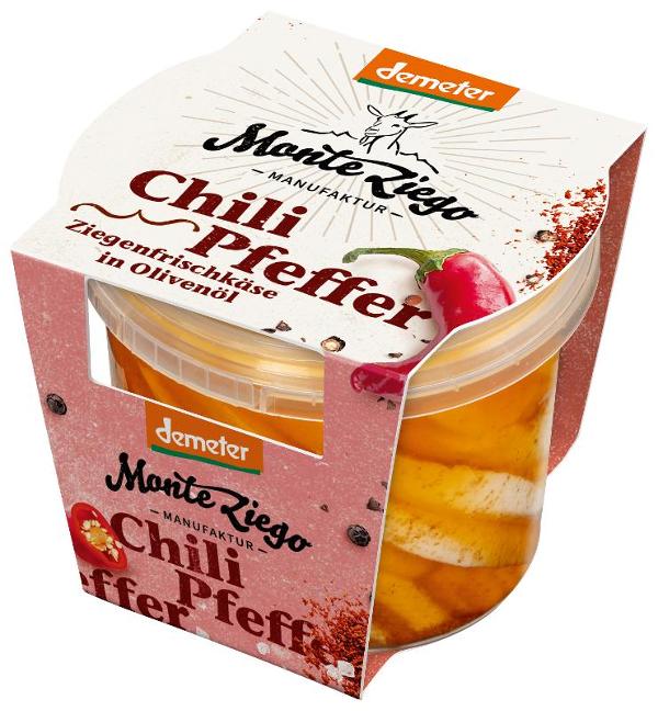Produktfoto zu Monteziego Ziegenfrischkäse "Chili-Pfeffer"
