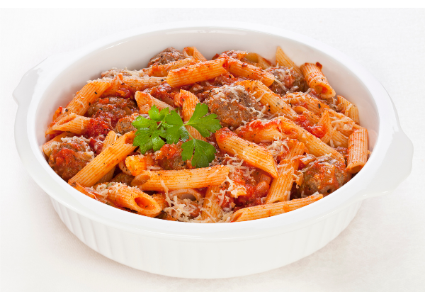 Produktfoto zu Nudelauflauf mit Tomate und Mozzarella
