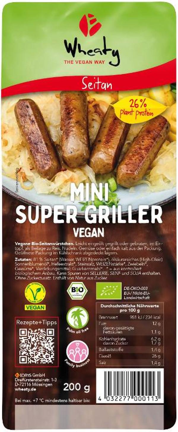 Produktfoto zu Veganwurst `Super Griller Mini