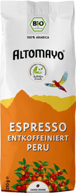 Bio-Espresso Bohnen entkoffeiniert [250g]