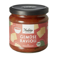 Nabio Eintopf im Glas Gemüse Ravioli in Tomatensauce