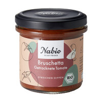 Nabio Mediterraner Aufstrich Bruschetta getrocknete Tomate