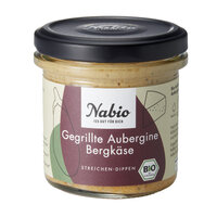 Nabio Mediterraner Aufstrich Gegrillte Aubergine Bergkäse