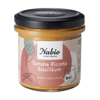 Nabio Mediterraner Aufstrich Tomate Ricotta Basilikum