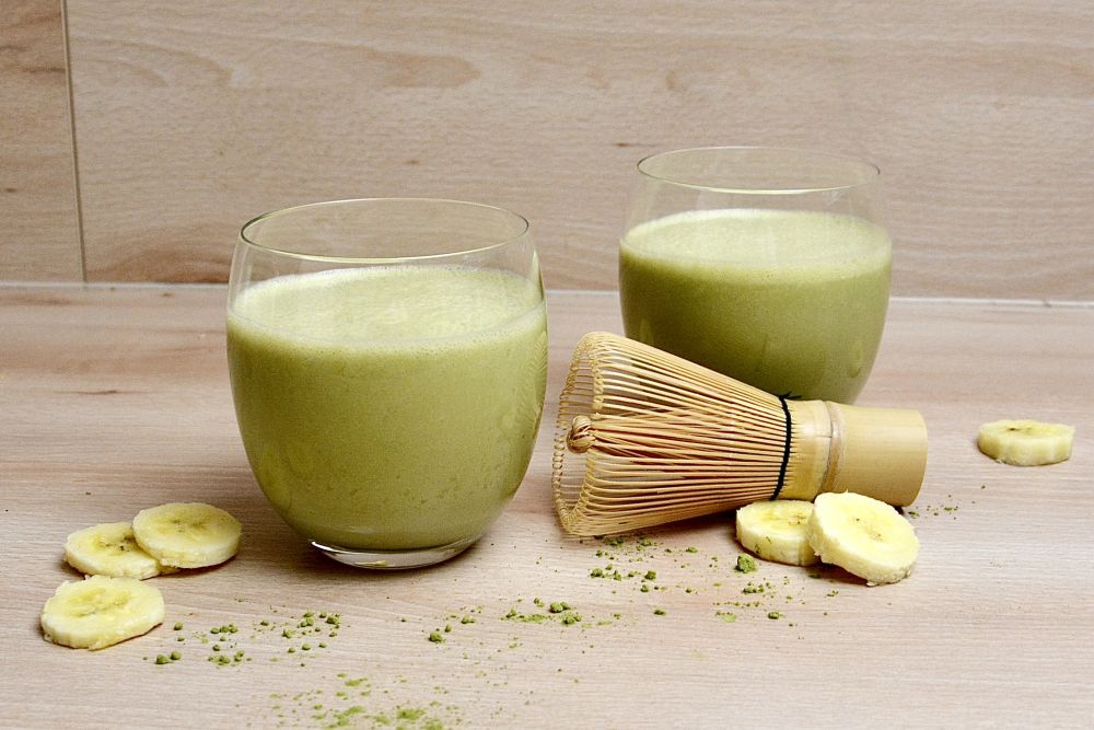 Matcha-Banenen-Smothie