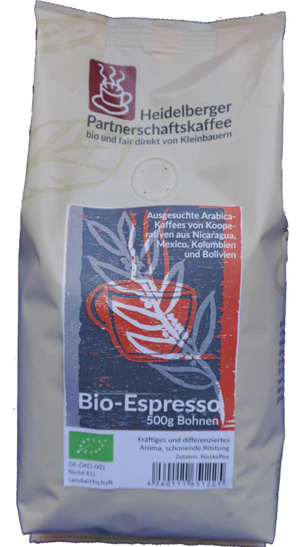Produktfoto zu Espresso Kaffee, ganze Bohnen