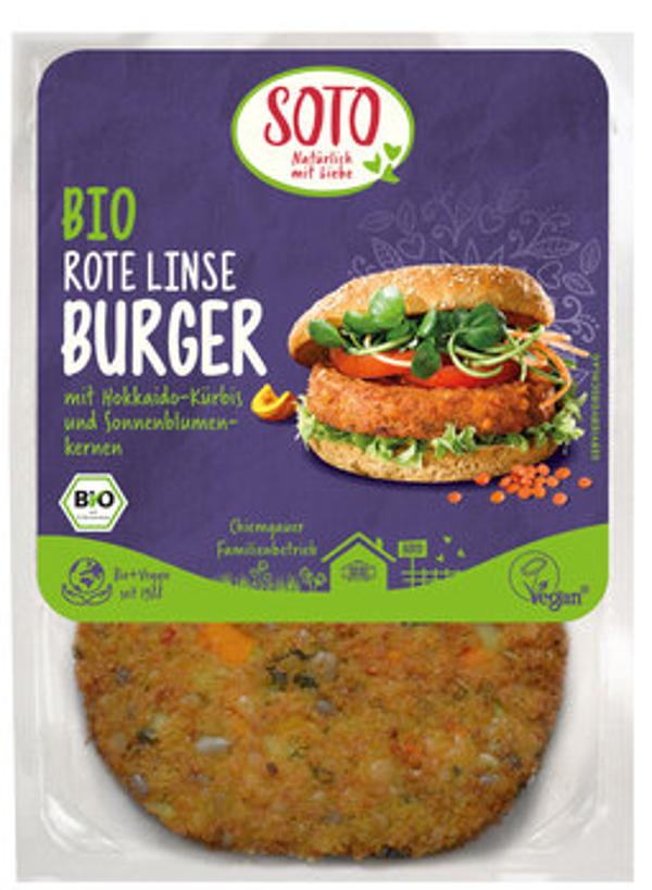 Produktfoto zu Gemüse-Burger rote Linse