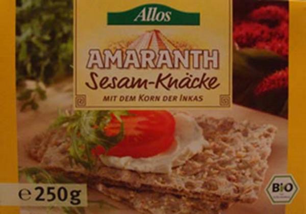Produktfoto zu Amaranth-Sesam- Knäcke