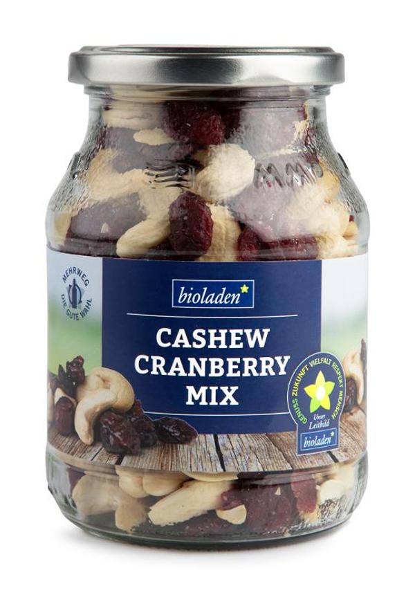 Produktfoto zu Cashew Cranberry Mix im Glas