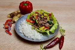 Thai-Salat mit Rinderhack - Laab Moo