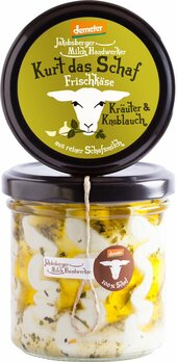 Produktfoto zu Kurt das Schaf Frischkäse Kräuter_Knoblauch