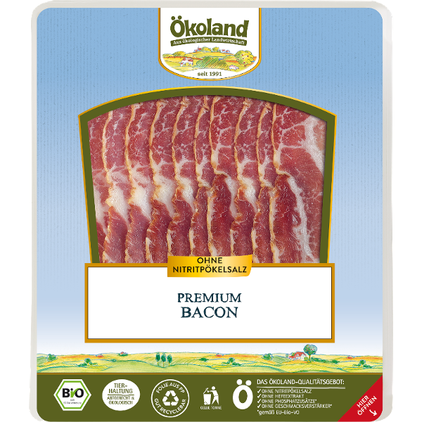 Produktfoto zu Bio-Premium Bacon 80g