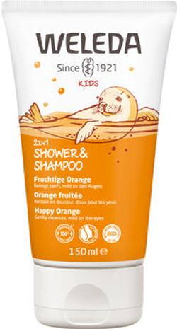 Kids 2in1 Shower & Shampoo Orange