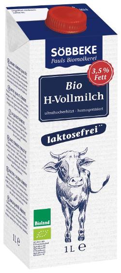 Laktosefreie H-Vollmilch 3,5 % Fett, 1l