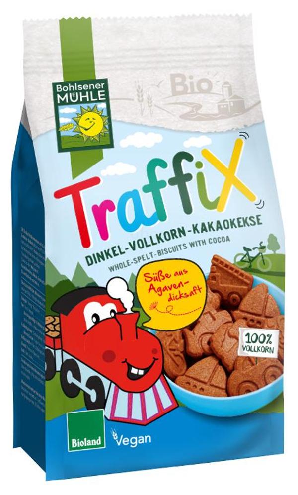 Produktfoto zu TraffiX Dinkel Vollkorn Kakaokekse, 125g