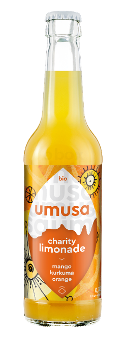 Charity Limonade Mango Kurkuma Orange, 0,33l