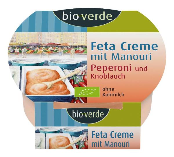 Produktfoto zu Feta-Creme Knoblauch & Peperoni, 125g