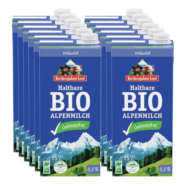 Produktfoto zu H-Alpenmilch laktosefrei, 3,5% 12x1l