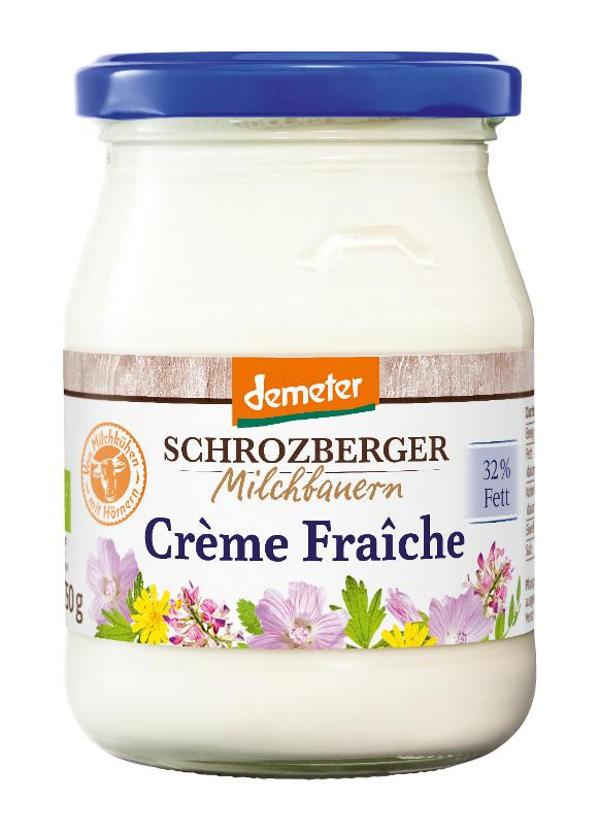 Produktfoto zu Crème fraîche 32%, 250g-Glas