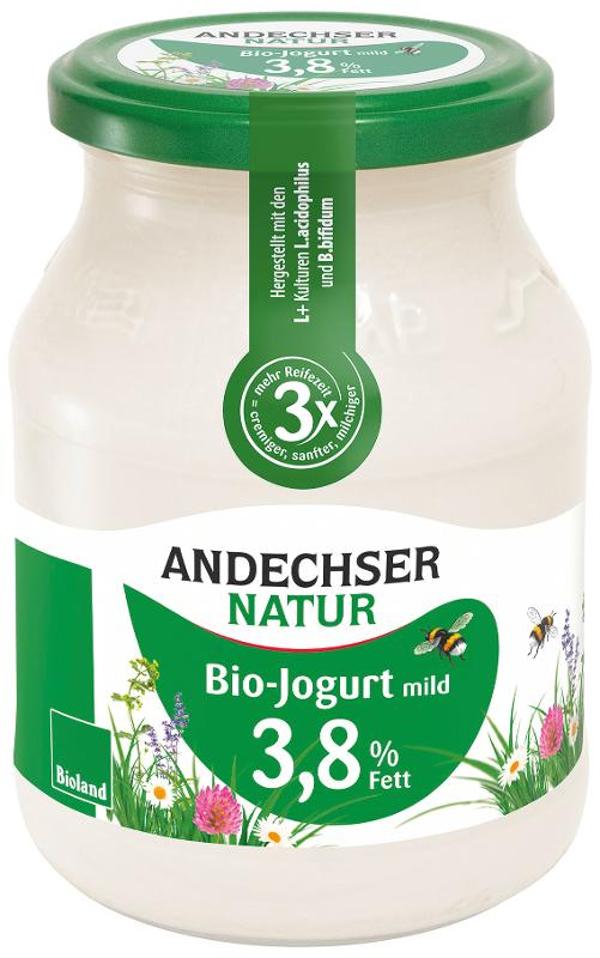 Produktfoto zu Bio-Joghurt mild 3,8% Fett 500g