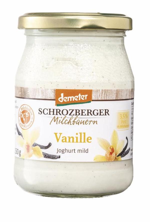 Produktfoto zu Joghurt mild Vanille, 250g Glas