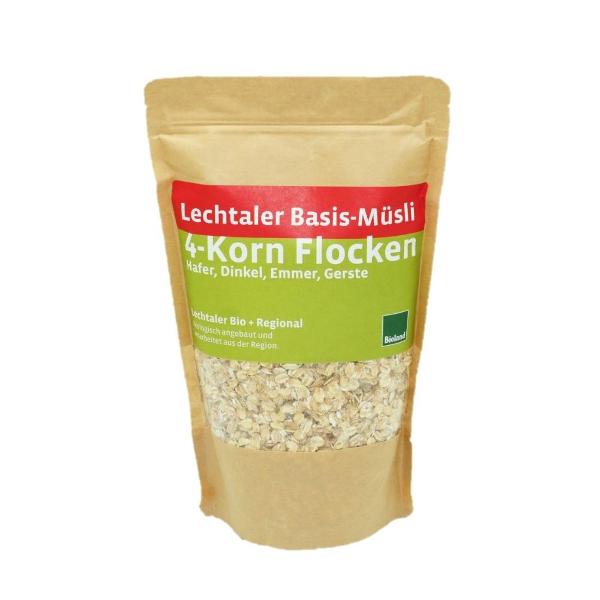 Produktfoto zu Lechtaler 4-Kornflocken Basismüsli, 500g