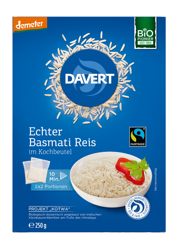 Produktfoto zu Basmati Reis weiß Kochbeutel