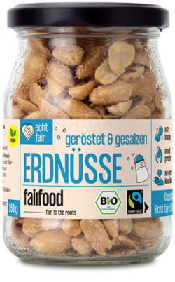Erdnüsse geröstet & gesalzen, fairtrade, 160g