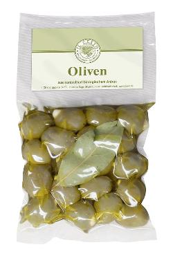 Grüne Oliven mit Mandel 175g