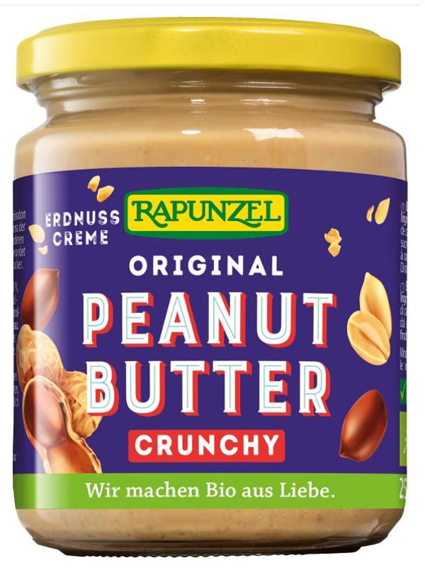 Produktfoto zu Erdnussbutter Crunchy 250g
