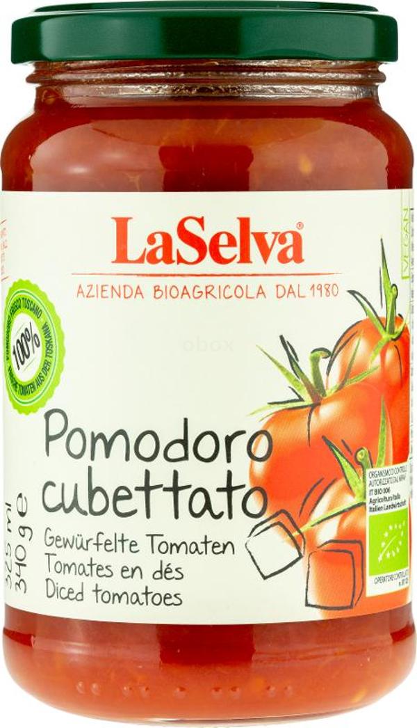 Produktfoto zu Gewürfelte Tomaten cubettato, 340g