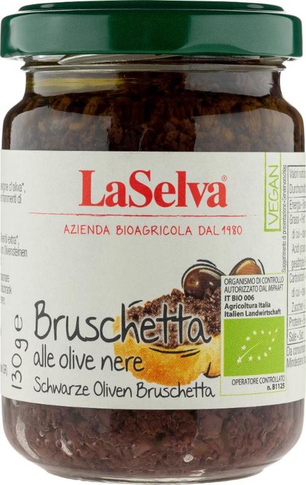 Produktfoto zu Bruschetta Dunkle Olive, 130g