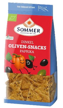 Dinkel Oliven-Snacks Paprika, 150g