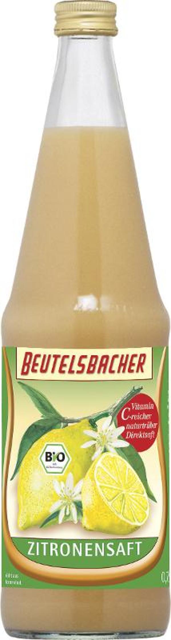 Produktfoto zu Zitronensaft 0,7l Beutelsbacher
