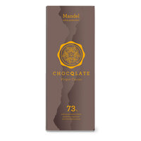 Virgin Cacao Schokolade Mandel, 73% Kakao, 75g