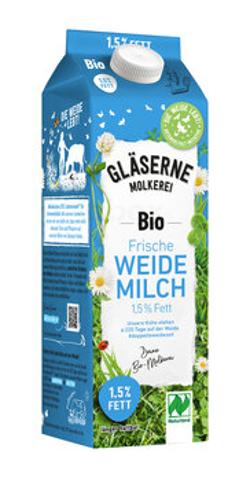 Weidemilch 1,5% - länger haltbar, im Karton 1l