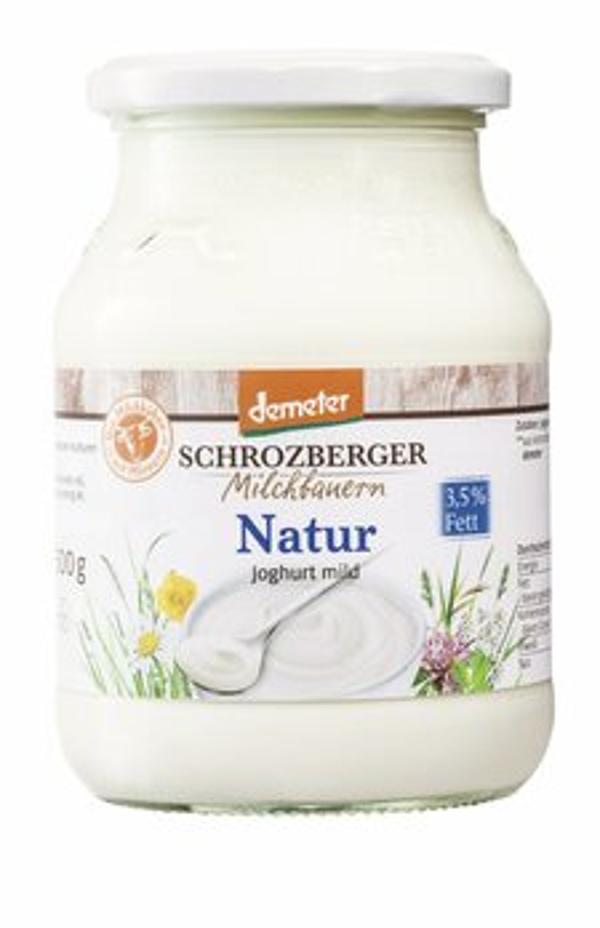 Produktfoto zu Joghurt mild Natur, 3,5%, Demeter (Pfandglas)