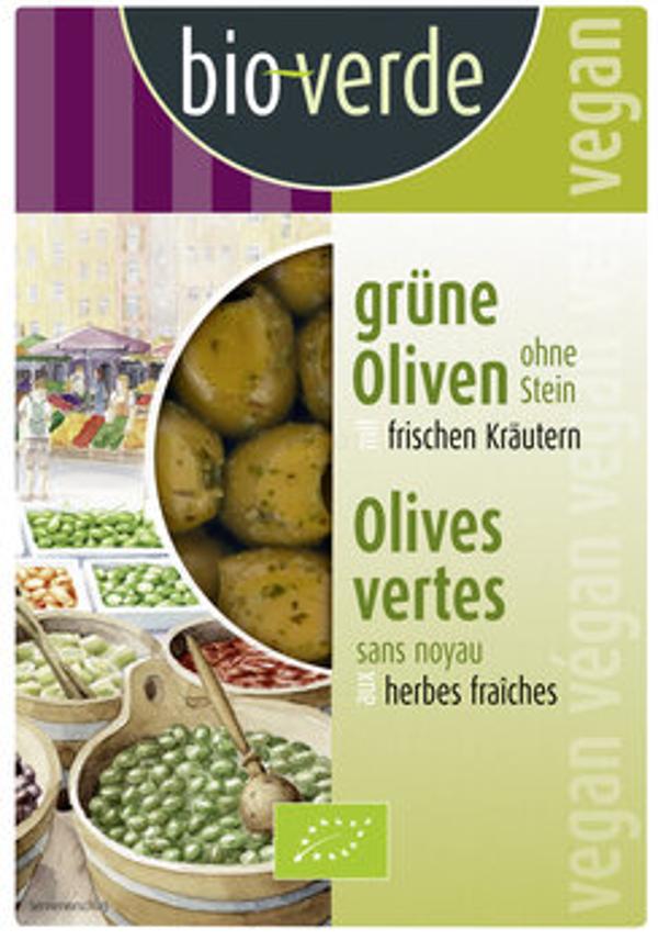 Produktfoto zu Grüne Oliven ohne Stein mariniert