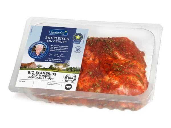 Produktfoto zu Spare Ribs vom Schwein  gewürzt ca 400g (2St.)