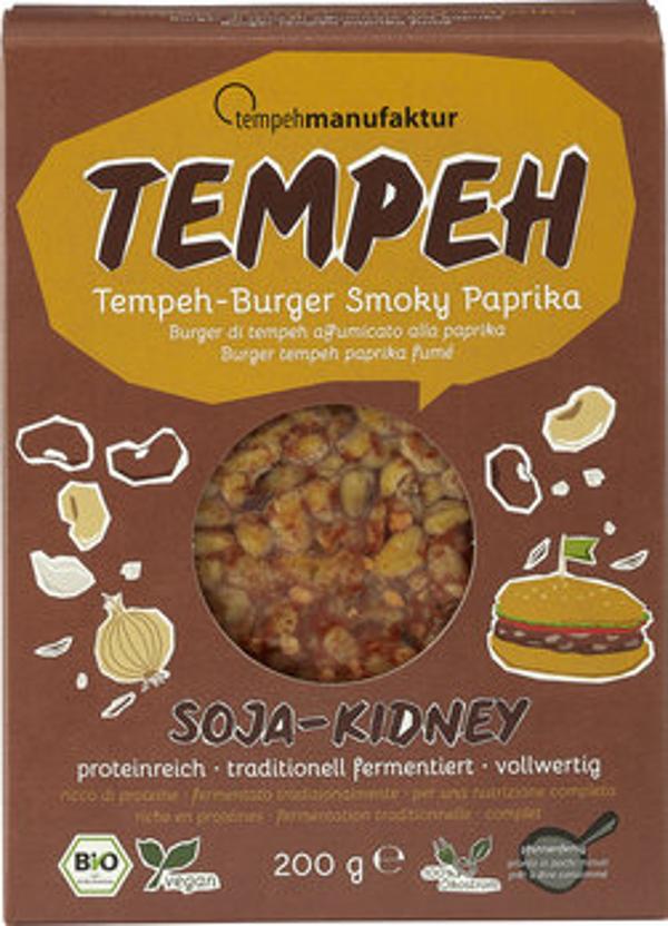 Produktfoto zu Tempeh-Burger - Smoky Paprika, Soja-Kidney