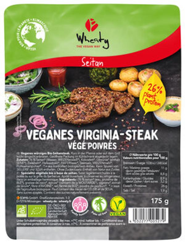 Produktfoto zu Wheaty Veganbratstück Virginia Steak 175g
