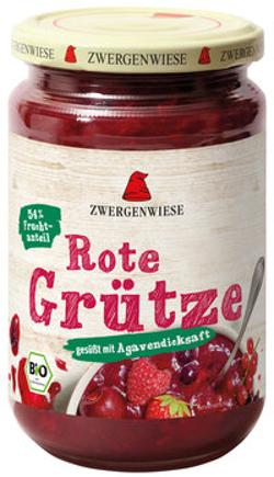 Rote Grütze, gesüßt mit Agavendicksaft